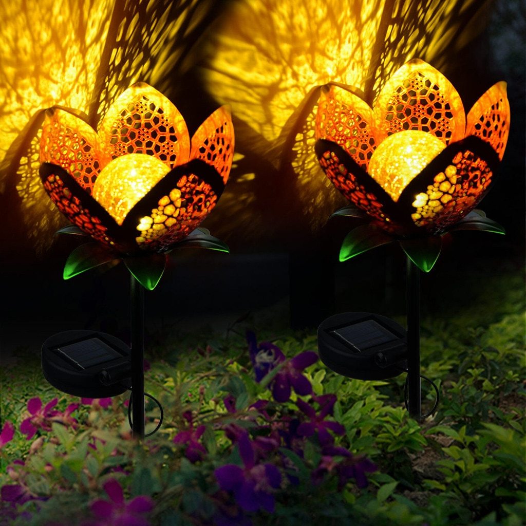 Solar Hollowed Flower Stake Lights