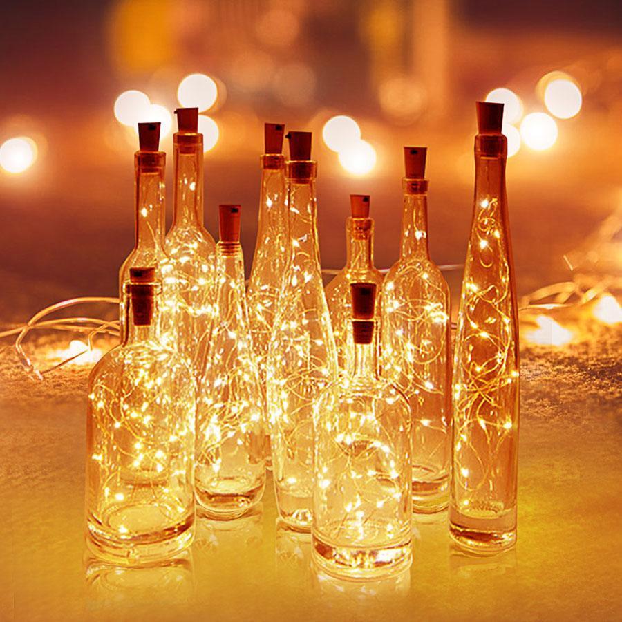 LED Wine Bottle Fairy Lights