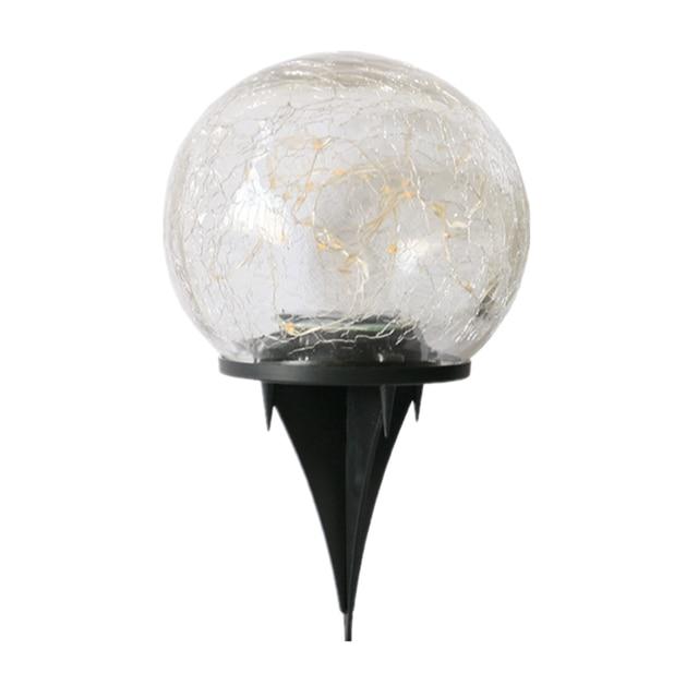 Cracked Glass Ball Solar Light