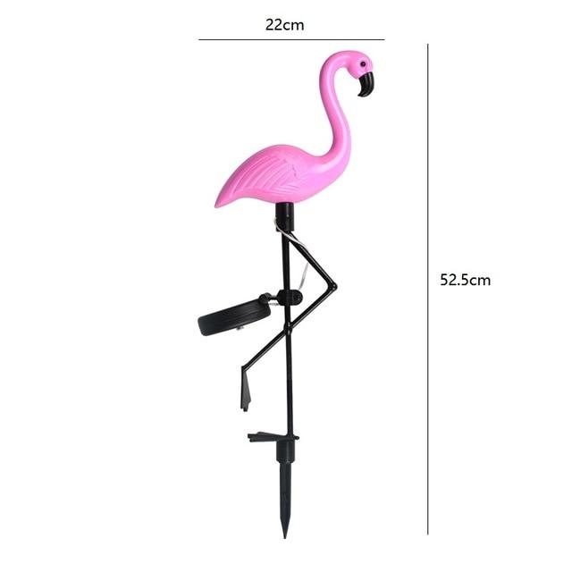 Solar-Powered Flamingo Lawn Lights