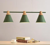 Green Modern Linear Hanging Lamps