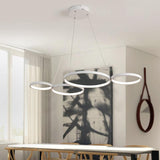 White Art Deco Hanging Light