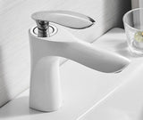 Luxury White Modern Basin Faucet