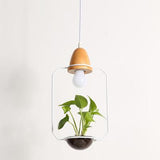 Nordic Iron Pendant Planter Lamp