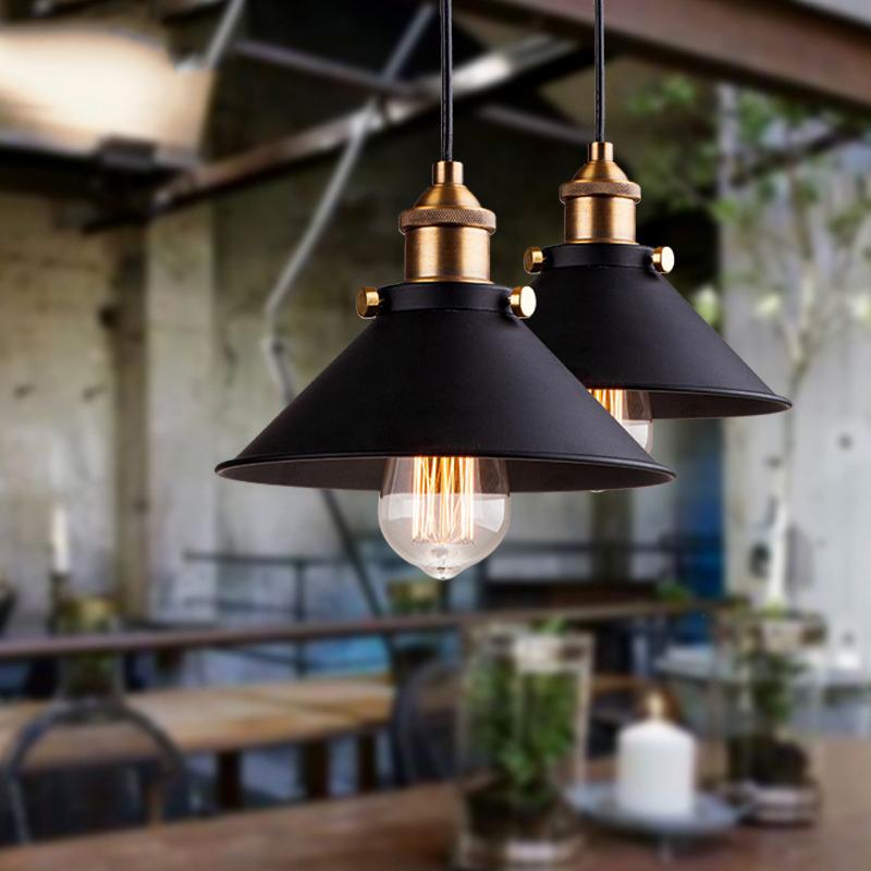 Black Industrial Hanging Lamp