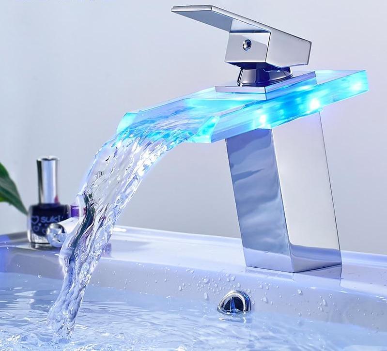 LED Temperature Changing Bathroom Faucet