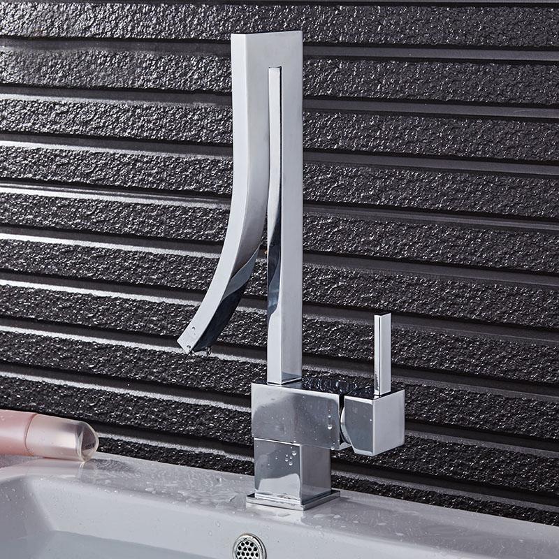 Silver Elegant Basin Faucet