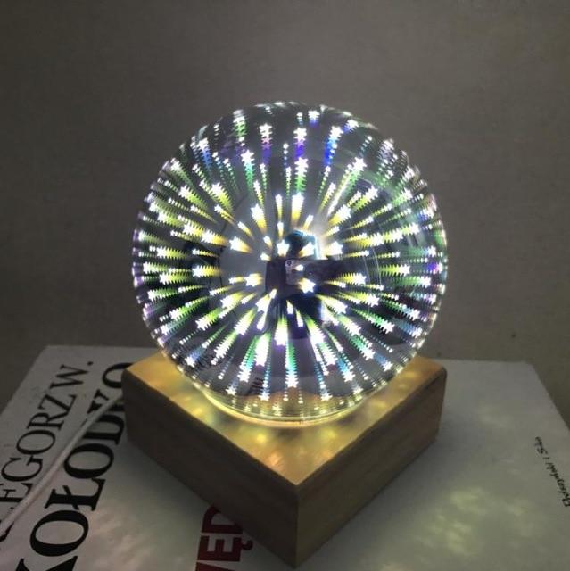 Modern Art-Deco Crystal Ball Night Light