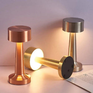 touch Led Table Lamp Dumbbell Shape Dimmable Usb Rechargeable Desk Lamp Night Light For Restaurant Hotel Bar