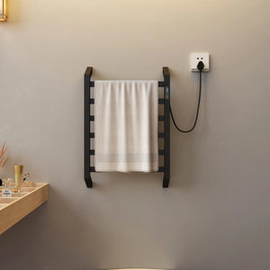 towel warmer electric for bathroom without drilling, electric towel rack stainless steel, heated towel rack for bathroom